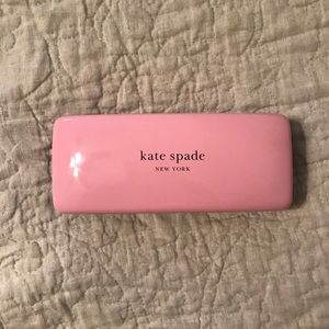 Pink & Black Kate Spade Sunglass Case with Cloth